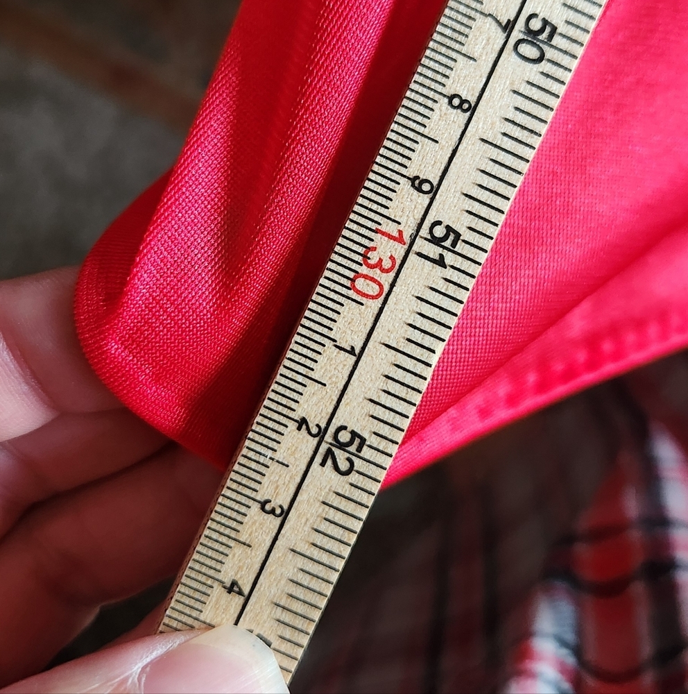 Partners Intimates Vintage Red maxi  Slip Dress - Probable Large to XL - Picture 6 of 6